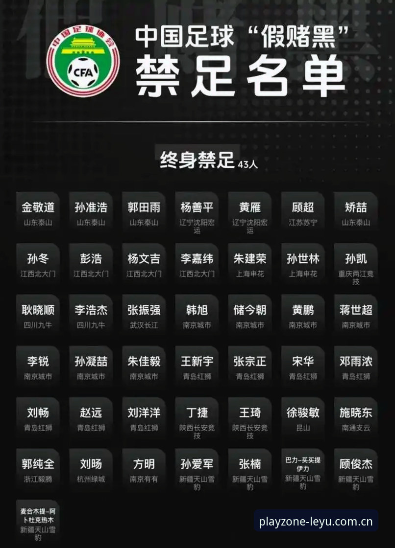 乐鱼体育注册流程推荐 中国足协第三批禁足名单全面评测:65人遭重罚背后的行业震荡